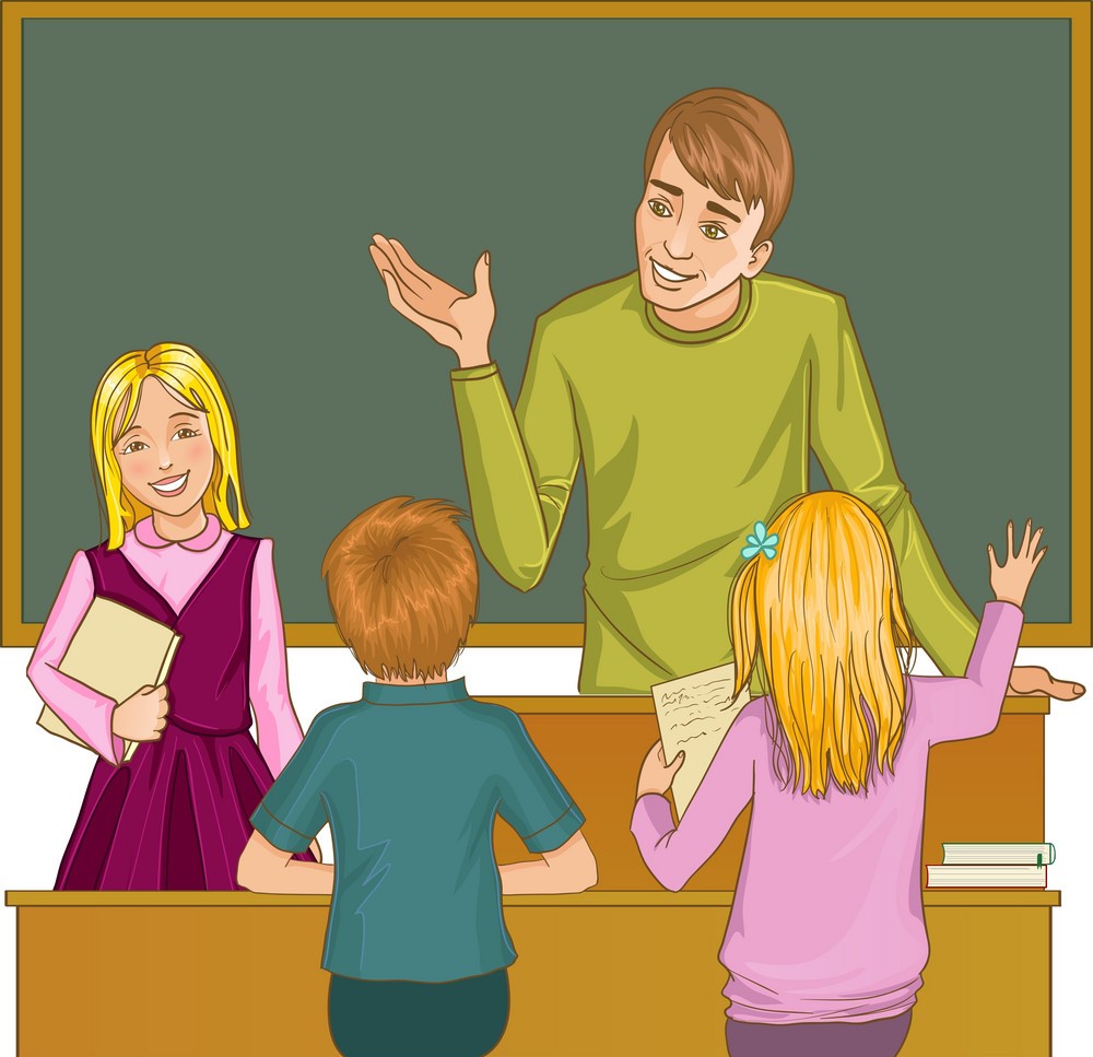 Учитель беседует с учеником